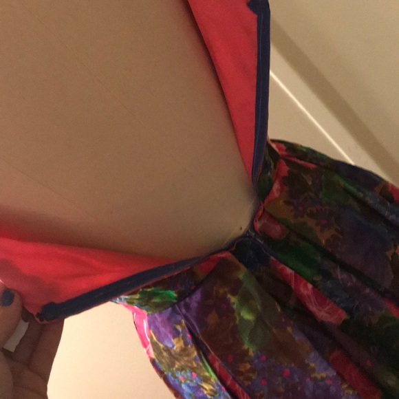 Homemade psychedelic 70s gown vintage dress sz4? - Picture 4 of 6